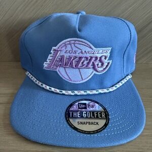 NEW ERA The Golfer LOS ANGELES LAKERS Cap Snapback Hat ROPE Pastel Punch